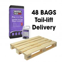 Ultra Tile Fix ProLevel Two Flexible Two Part Self Levelling Compound 20kg Full Pallet (48 Bag & Bottle Tail Lift)